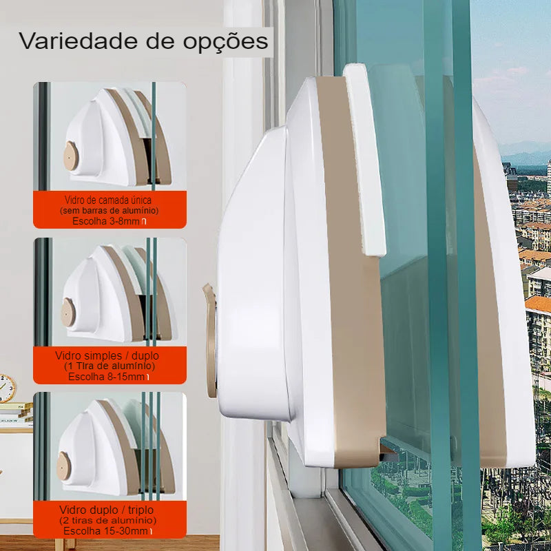 MasterClean Limpador de Vidros Dupla Face Magnético