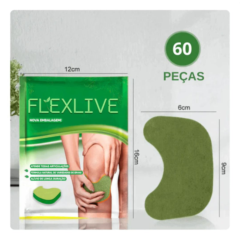 Adesivos de Recuperação Natural Flexlive Alivio de Longa Duração