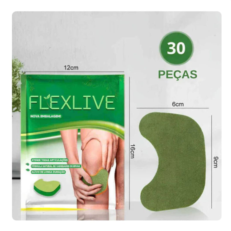 Adesivos de Recuperação Natural Flexlive Alivio de Longa Duração