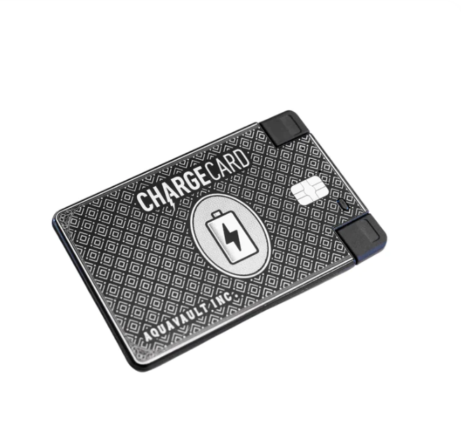 Carregador Portátil com Formato de um Cartão ChargeCard